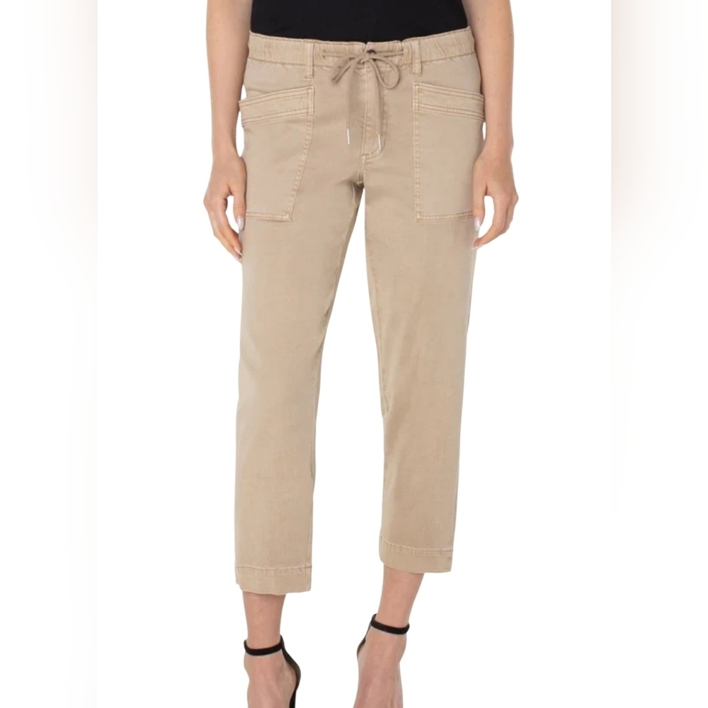 Liverpool Los Angeles Rascal Trouser Pants Biscuit Tan NWT Size 6